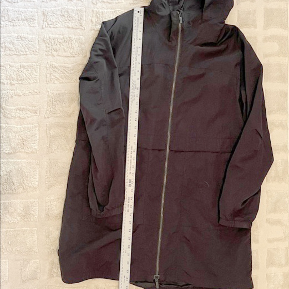 Lululemon Athletica black Apres soft trench coat Jacket